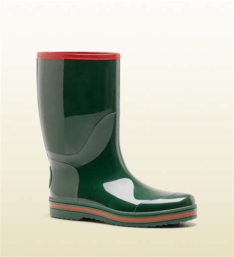 gucci mens rain shoes|farfetch men's Gucci boots.